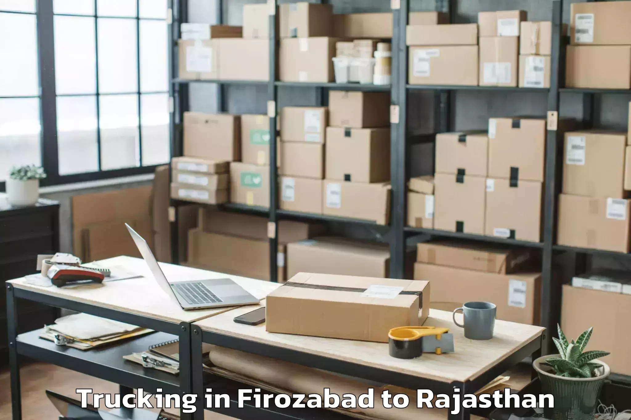 Professional Firozabad to Vijainagar Trucking